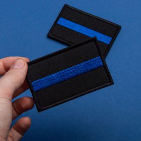 Шеврон IDEIA 87932 Україна 5*8  Габардин Чорний