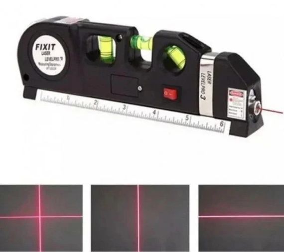 Лазерний рівень із вбудованою рулеткою Laser Level Pro 3 Нівелір будівельний | Зображення 2