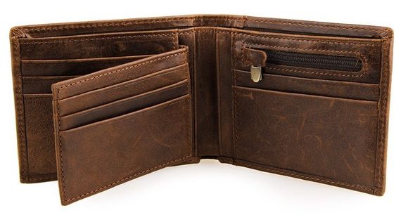 Кошелек мужской Vintage 14230 Коричневый | Зображення 6