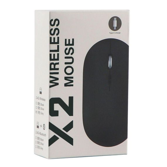Бездротова Миша TWolf X2 Rechargeable 2.4G Колір Срiбло | Зображення 2