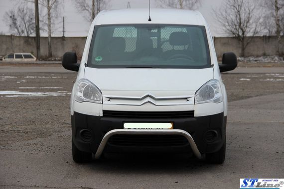 Кенгурятник WT007 (нерж.) для Peugeot Partner Tepee 2008-2018 гг | Зображення 1