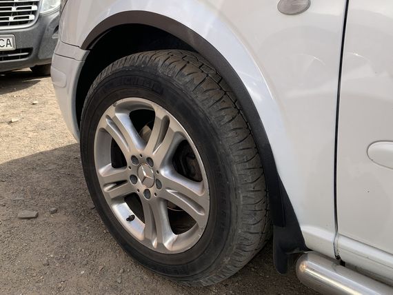 Накладки на арки (4 шт, чорні) для Mercedes Vito W639 2004-2015рр | Зображення 1