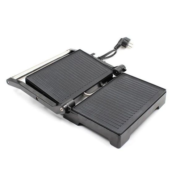 Гриль электрический Domotec MS-7708 контактный прижимной с антипригарным гранитным покрытием 1000 W | Зображення 3