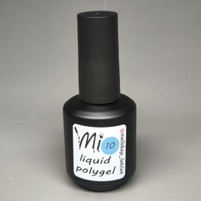 Жидкий полигель Мі #10 голубой 15мл (бутылочка с кисточкой)