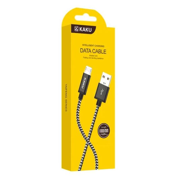 USB кабель Kaku KSC-107 USB - Micro USB 1m - Black | Зображення 4