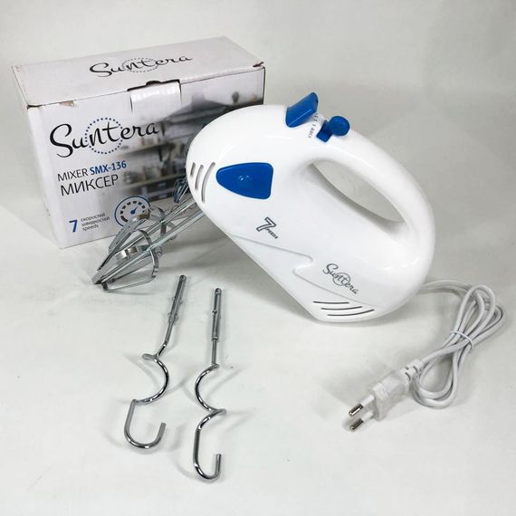 Міксер/Блендер Suntera SMX-136 300 Вт, Хороший міксер, Кращий ручний міксер, Ручний міксер для кухні | Зображення 3