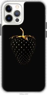 Чохол на iPhone 12 Pro Чорна полуниця "3585pc-2052-24368"