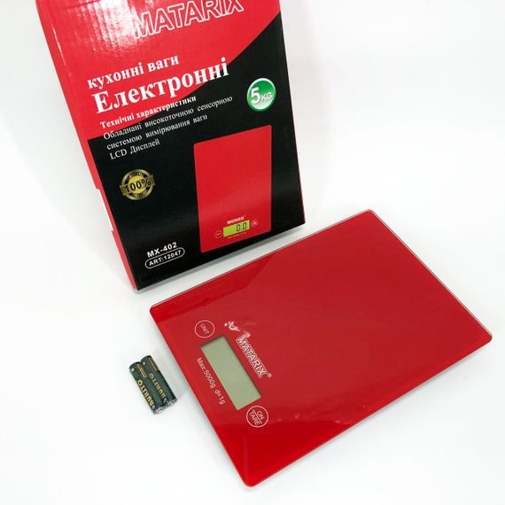 Компактні та зручні ваги для кухні Matarix MX-402 5 кг, Харчові ваги для продуктів Кухонні міні WZ-97 | Зображення 6