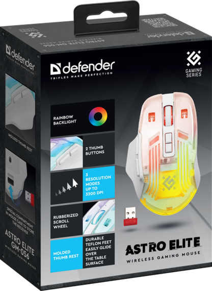 Миша Defender Astro Elite GM-056 White (52056) | Зображення 4