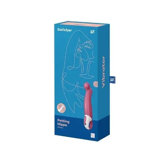 Вибратор для стимуляции точки G Satisfyer Petting Hippo, розовый Sex Aura | Зображення 1