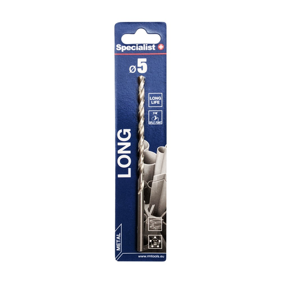 Сверло по металлу длинное Specialist+ LONG DIN340 5.0x90/135мм | Зображення 1