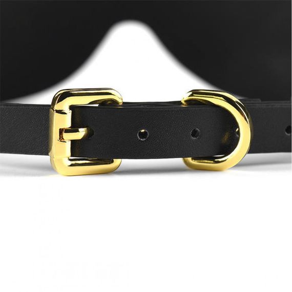 Маска на глаза Blindfold UPKO c итальянской кожи, черная sexstyle | Зображення 6