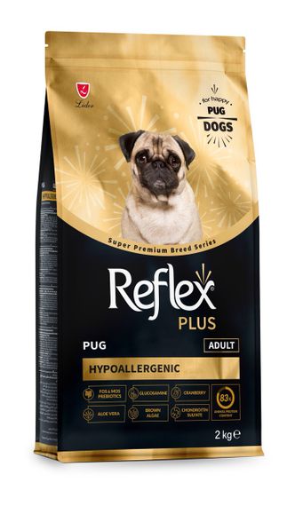 Сухий корм для собак породи мопс Reflex Plus Pug, 2 кг | Зображення 1