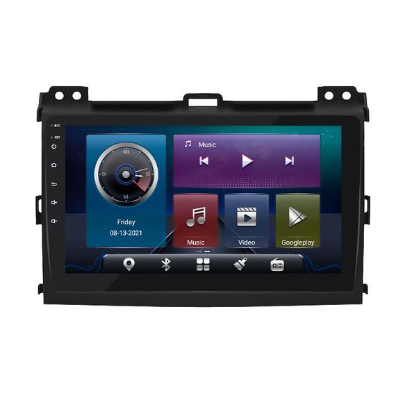 Штатная магнитола Lesko для Toyota Land Cruiser Prado 120 Series Рестайлинг 2007-2009 9" 4/64 4G+CarPlay GPS | Зображення 1