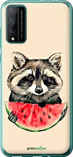 Чохол на Huawei Honor Play 4T Pro Єнотик з кавуном "4605u-1914-2448"