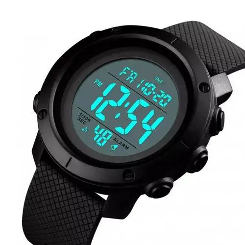 Годинник наручний чоловічий SKMEI 1434BKWT BLACK-WHITE, оригінальний чоловічий годинник. Колір: чорний | Зображення 2