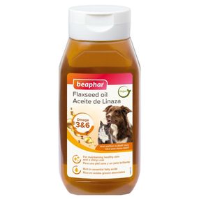 Лляна олія для собак та котів Beaphar Flaxseed Oil, 430 мл