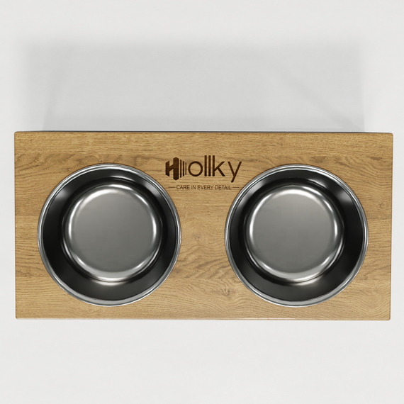 Миски на підставці для середніх і великих собак Hollky Base L (2 × 0,95 л) BL-422120- GRNT | Зображення 7