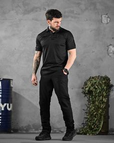 Літній тактичний костюм soldier чорний поліція ДЛ6404