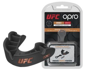 Капа боксерська OPRO Junior Bronze UFC Hologram Black (art.002264001)