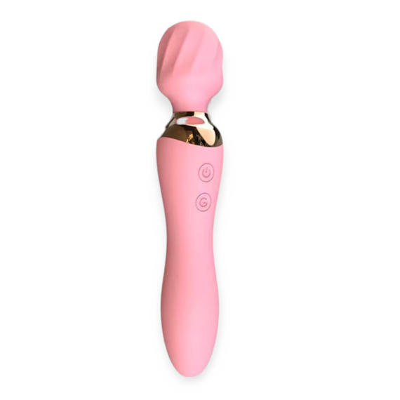 Вібратор мікрофон "Double vibration", колір рожевий, 10 режимів вібрації Sex Aura | Зображення 1