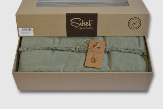 Постельное белье Sikel Stonewashed Soho Firfirli 200 х 220 см Yesil | Зображення 4