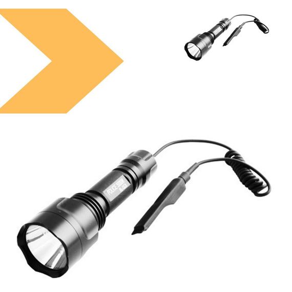 Ліхтар під рушницю Police QC8-XPE, винос. кнопка, 1х18650, ЗУ 220V (47277-QC8_269) | Зображення 1