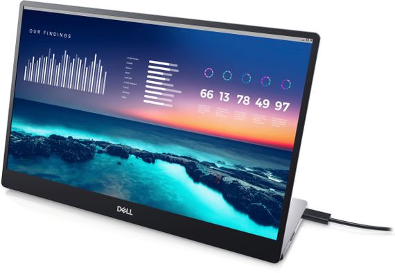 Монітор Dell  портативний 14' P1424H 2xUSB-C, IPS (210-BHQQ) | Зображення 2
