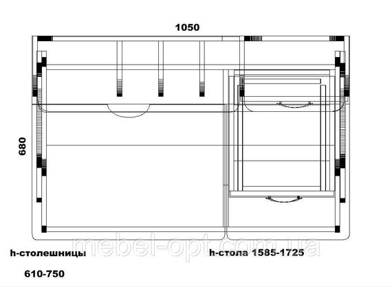 Компьютерный стол СУ-20 Комфорт | Зображення 6