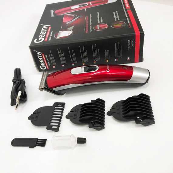 Машинка для стрижки волосся Gemei GM-6046, Машинка для стрижки волосся та гоління. Колір: червоний | Зображення 6