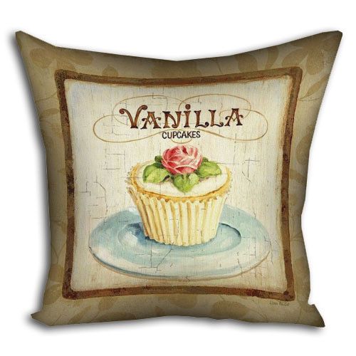 Подушка габардинова з принтом Vanilla 30x30 (3P_PW050)