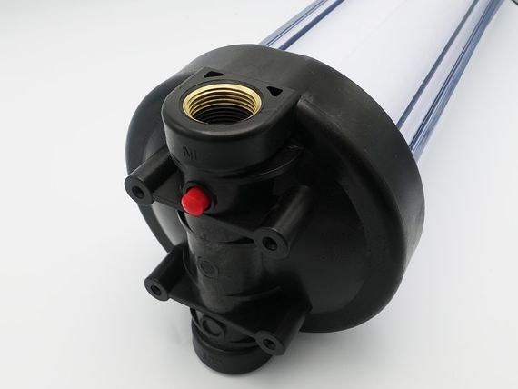 Колба BigBlue 20" Tiger Filtration прозора (латунь.різьби/макс10атм) + картридж 1/4 | Зображення 3