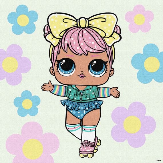 Картина за номерами "L.O.L. Surprise! Spring Bling Dawn" KHO1101, 40х40 см