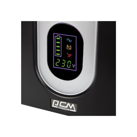 Пристрій безперебійного живлення Powercom IMD-625AP LCD (IMD-625AP LCD Schuko) | Зображення 3