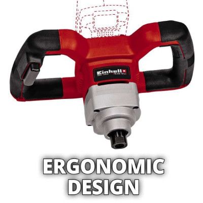 Миксер строительный Einhell TE-MX 18 Li - Solo, 18В, PXC, М14, 0-620 об/мин, 1.9 кг (без АКБ и ЗУ) (4258760) | Зображення 2