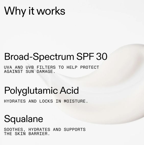 Зволожуючий сонцезахисний крем Inkey List Polyglutamic Acid Dewy Sunscreen SPF30, 50 мл | Зображення 4