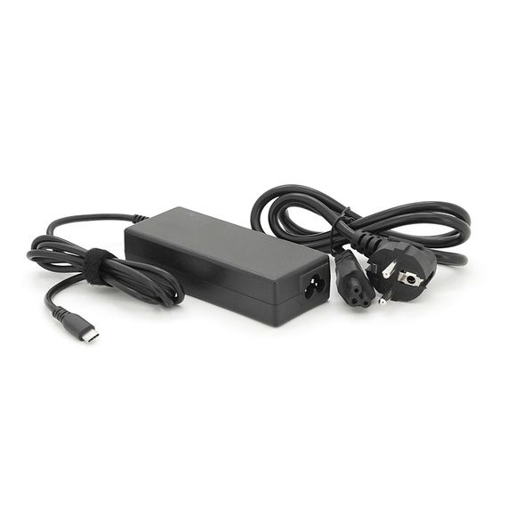 Блок живлення MERLION для ноутбука DELL 90W штекер Type-C, довжина 0,9м + кабель живлення
