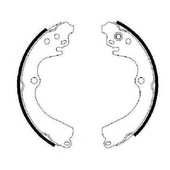Тормозные колодки Bosch барабанные задние SUBARU Impreza/Forester -07 0986487463 | Зображення 1