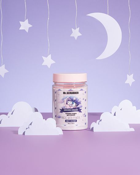 Пудра для ванни Mr. Scrubber Magic Bath Powder Unicorn Dreams (100 ml) | Зображення 1
