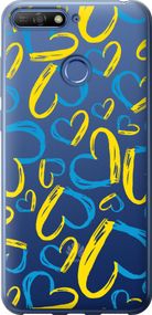 Чехол на Huawei Honor 7A Pro Сердца UA "5292u-1440-17620"