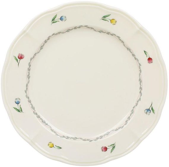 Набір 6 порцелянових тарілок "Vintage Tulip" Ø23см, обідні тарілки