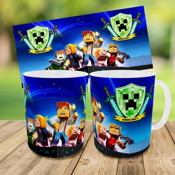 Набор: детская сумка-бананка+кружка Майнкрафт "Minecraft" 32х15см,бананка для мальчика через плечо (00920) | Зображення 2