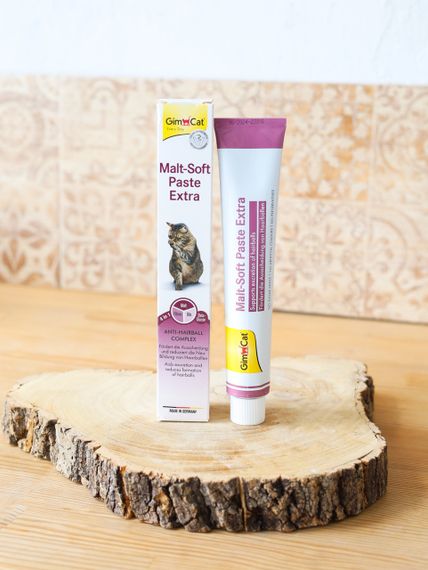 Мальт-паста для виведення вовни зі шлунка котів GimCat Malt-Soft Extra, 200 гр | Зображення 4