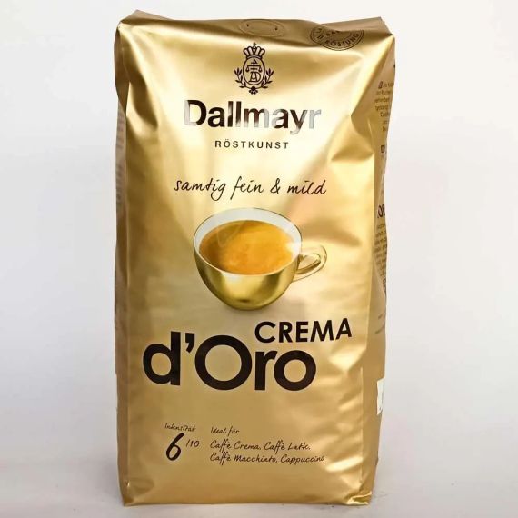 Кофе в зернах Dallmayr Crema d'Oro 1 кг Германия нежное кофе Далмаер