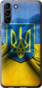 Чехол на Samsung Galaxy S21 Plus Флаг и герб Украины 1 "375u-2115-17620"