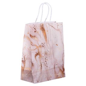 Набір подарункових пакетів з паперу 12 шт 15×8×21 см Рожевий HP-10359-22P