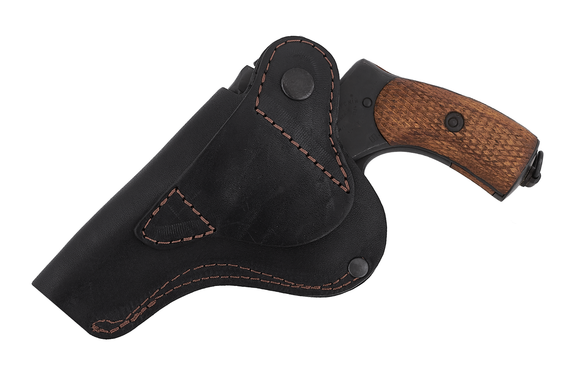 Кобура поясна Скат, Наган не формована (шкіра, чорна) MAS | Зображення 1