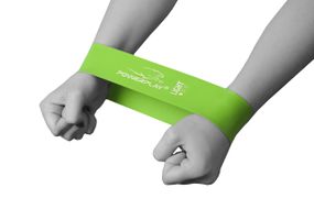 Резинка для фітнесу PowerPlay 4114 Mini Power Band 0.8мм. Light Зелена (5-8кг)