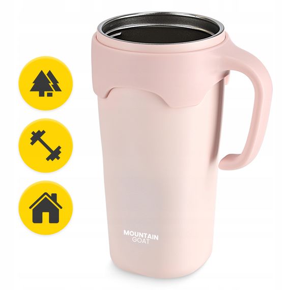 Термокухоль Mountain Goat зі соломинкою 0.65 л Pink (P-5905973406130) | Зображення 3