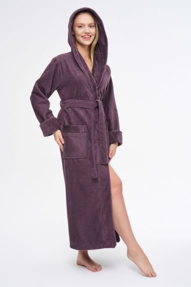 Жіночий халат Nusa 3879 фіолетовий S | Зображення 3